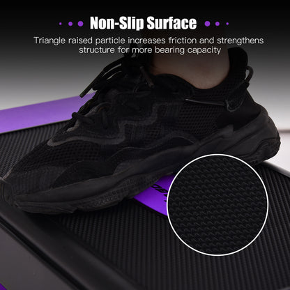 Costway 75cm Aerobic Stepper Block Bench with Risers and Adjustable Height-Purple