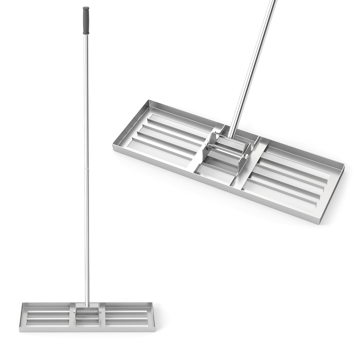 75cm x 25cm Heavy Duty Lawn Leveling Rake-Silver