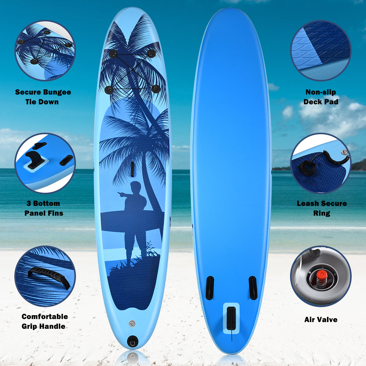 Extra-wide 75cm deck provides improved balance and comfortable standing space for beginners
