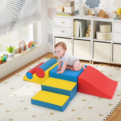 7 Pieces Foam Building Blocks Set for Kids Creative Learning Toy Set-Colourful