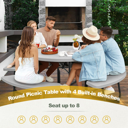 Curved seating and rounded table corners create a comfortable, safer dining area for family meals