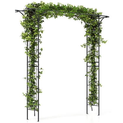 2M Garden Arbor Metal Archway for Climbing Plants
