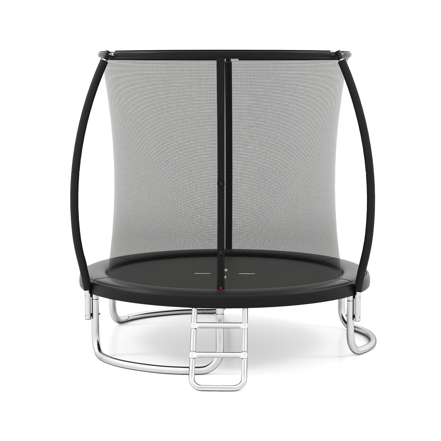 8FT Outdoor Trampoline Heavy-Duty Recreational Trampoline-Black