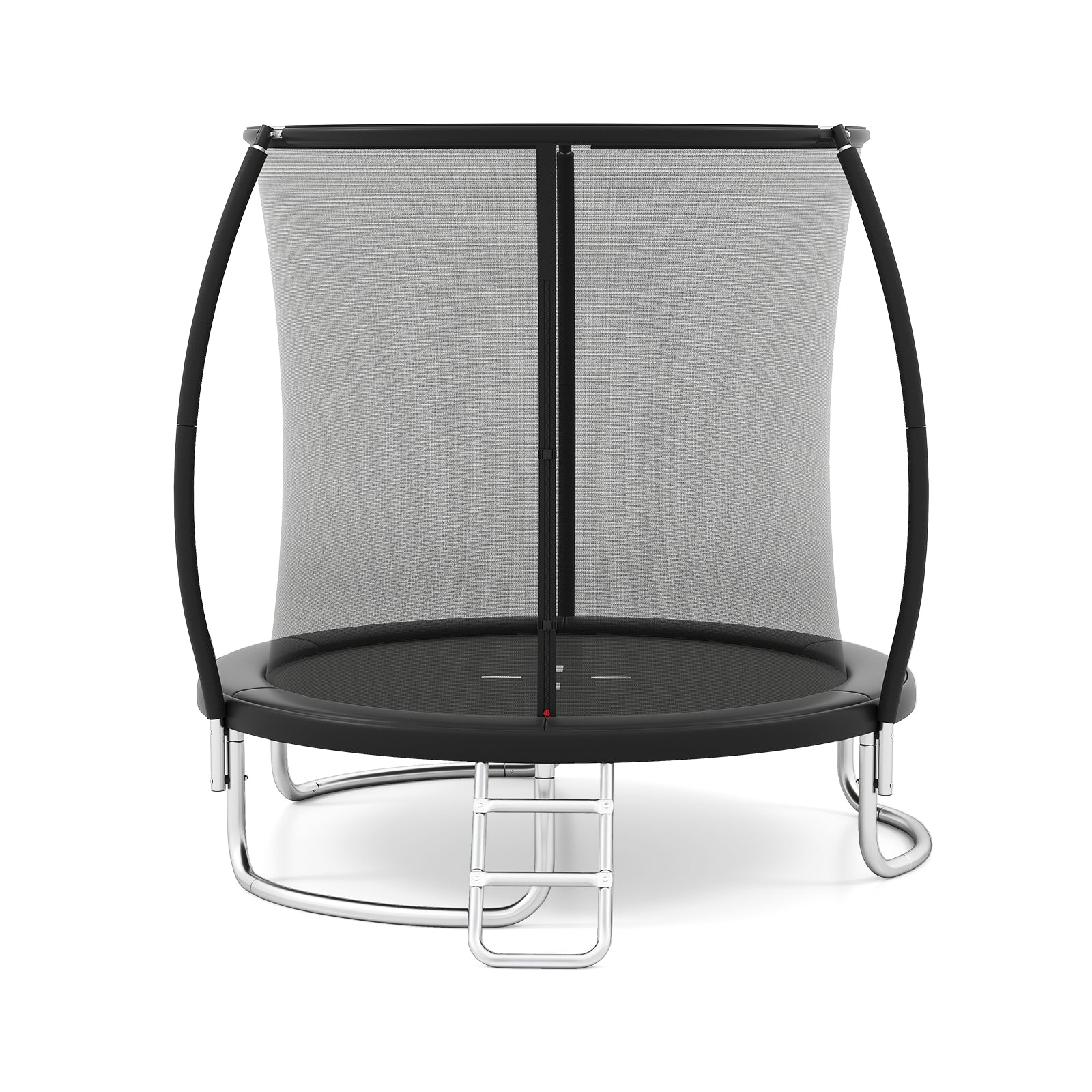 8FT Outdoor Trampoline Heavy-Duty Recreational Trampoline-Black