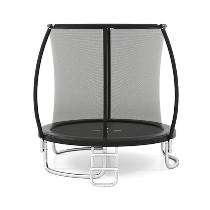 8FT Outdoor Trampoline Heavy-Duty Recreational Trampoline-Black