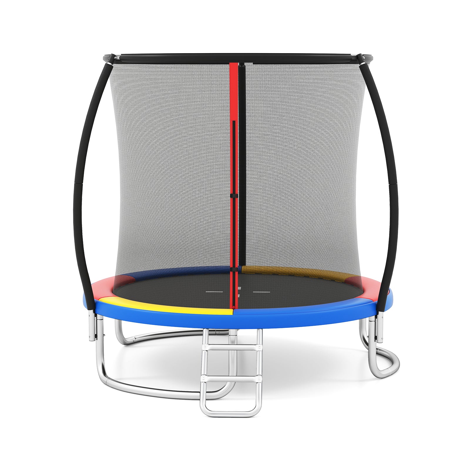 8FT Outdoor Trampoline Heavy-Duty Recreational Trampoline-Colourful
