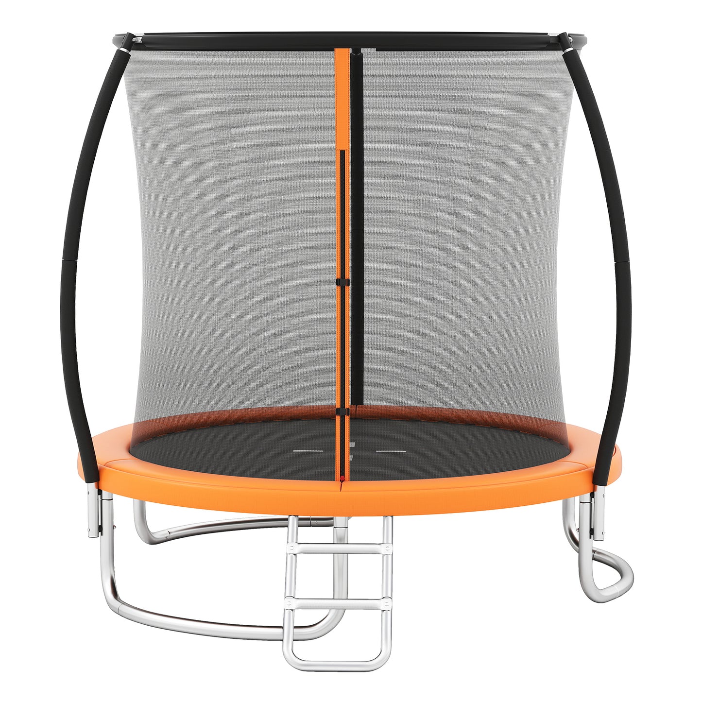 8FT Outdoor Trampoline Heavy-Duty Recreational Trampoline-Orange