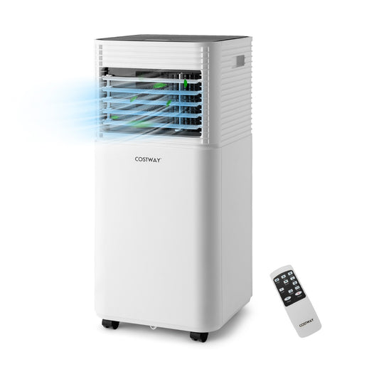 Costway 9000 BTU 3-in-1 Portable Air Conditioner with Fan and Dehumidifier Mode-White