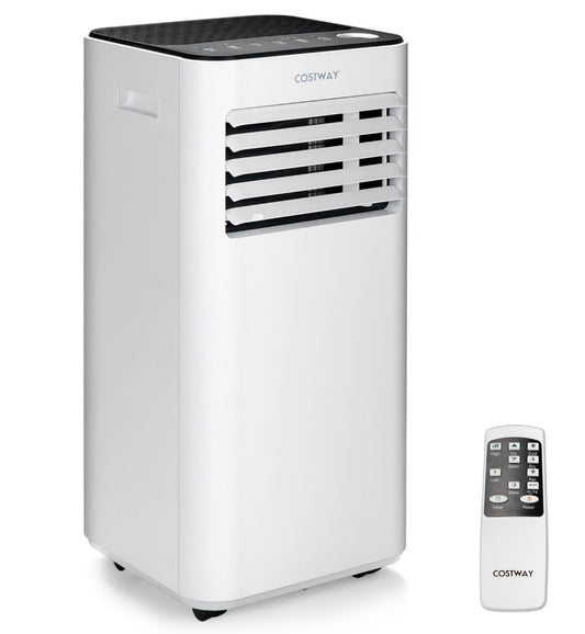 Costway 9000 BTU Portable Air Conditioner with Fan and Dehumidifier Mode-Black