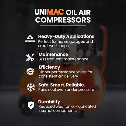 24L 2.0HP Air Compressor, Direct Drive, 2 Couplers for Airtools Tyre Inflation, Portable, Electric