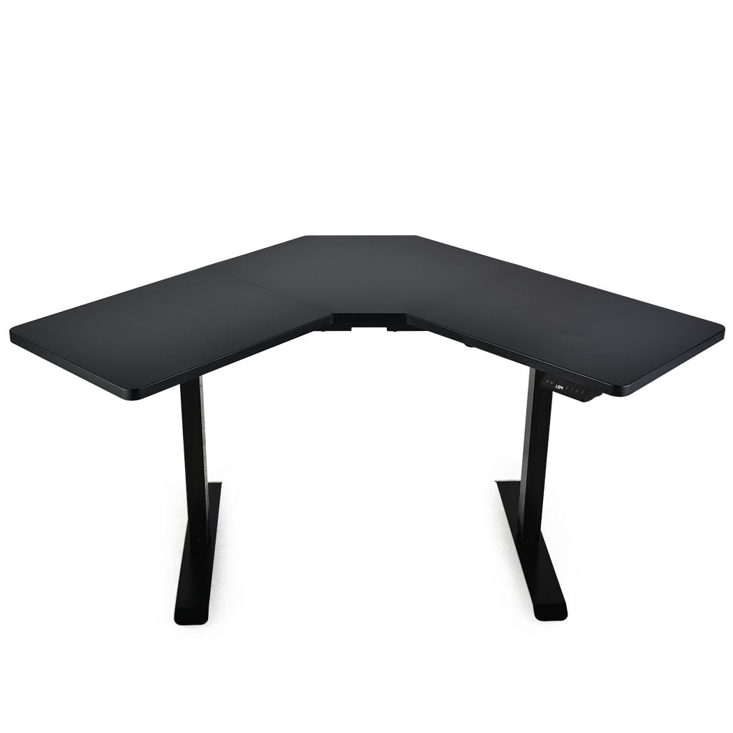 98m x 98m x 48m Dual-Motor 80kg Load Adjustable Electric Corner Standing Desk