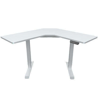 Adjustable Electric Corner Desk with Dual Motors, 0.98m x 0.98m Surface, 80kg Load
