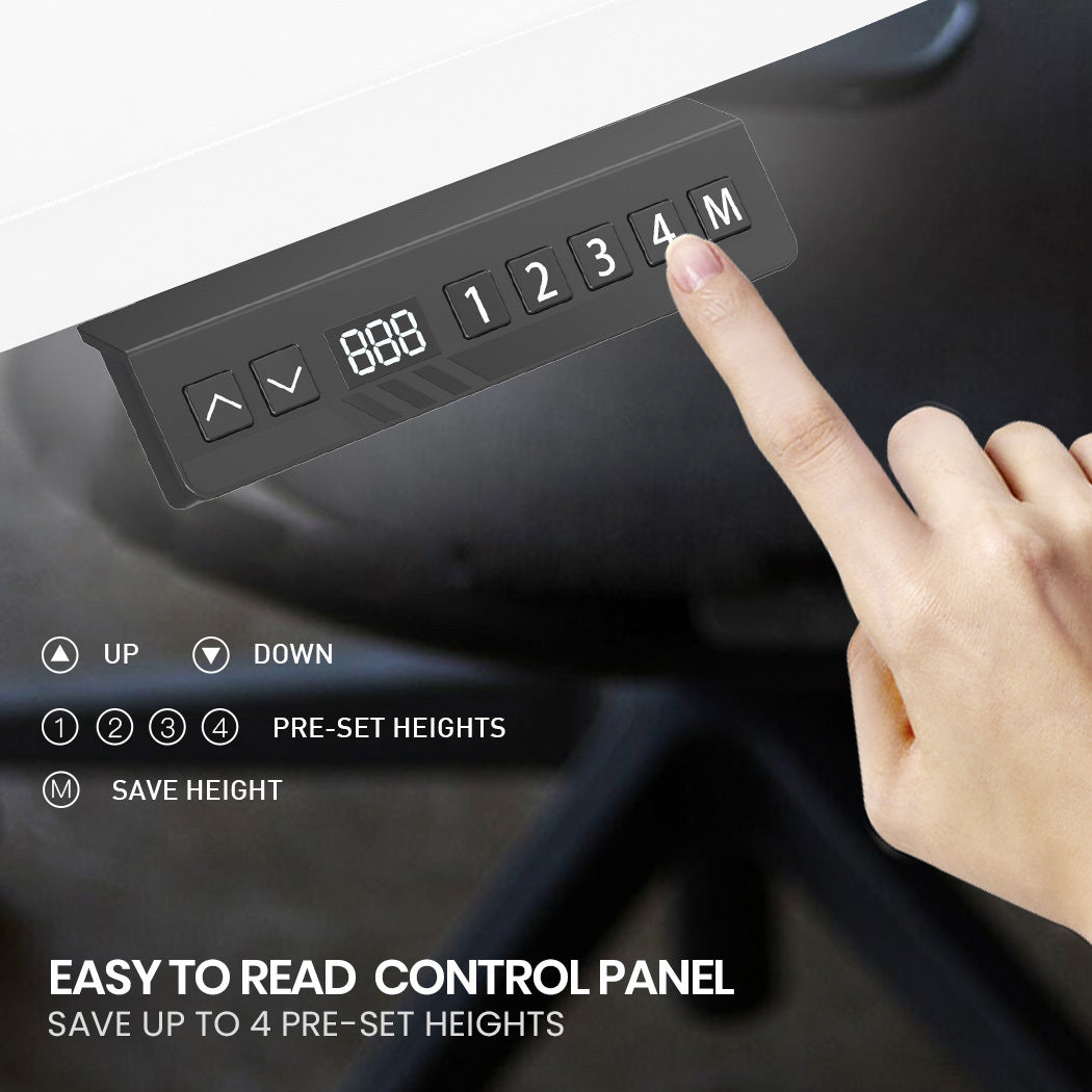 Adjustable Electric Sit/Stand Corner Desk with 3 Motors, 120kg Load, 173x173cm