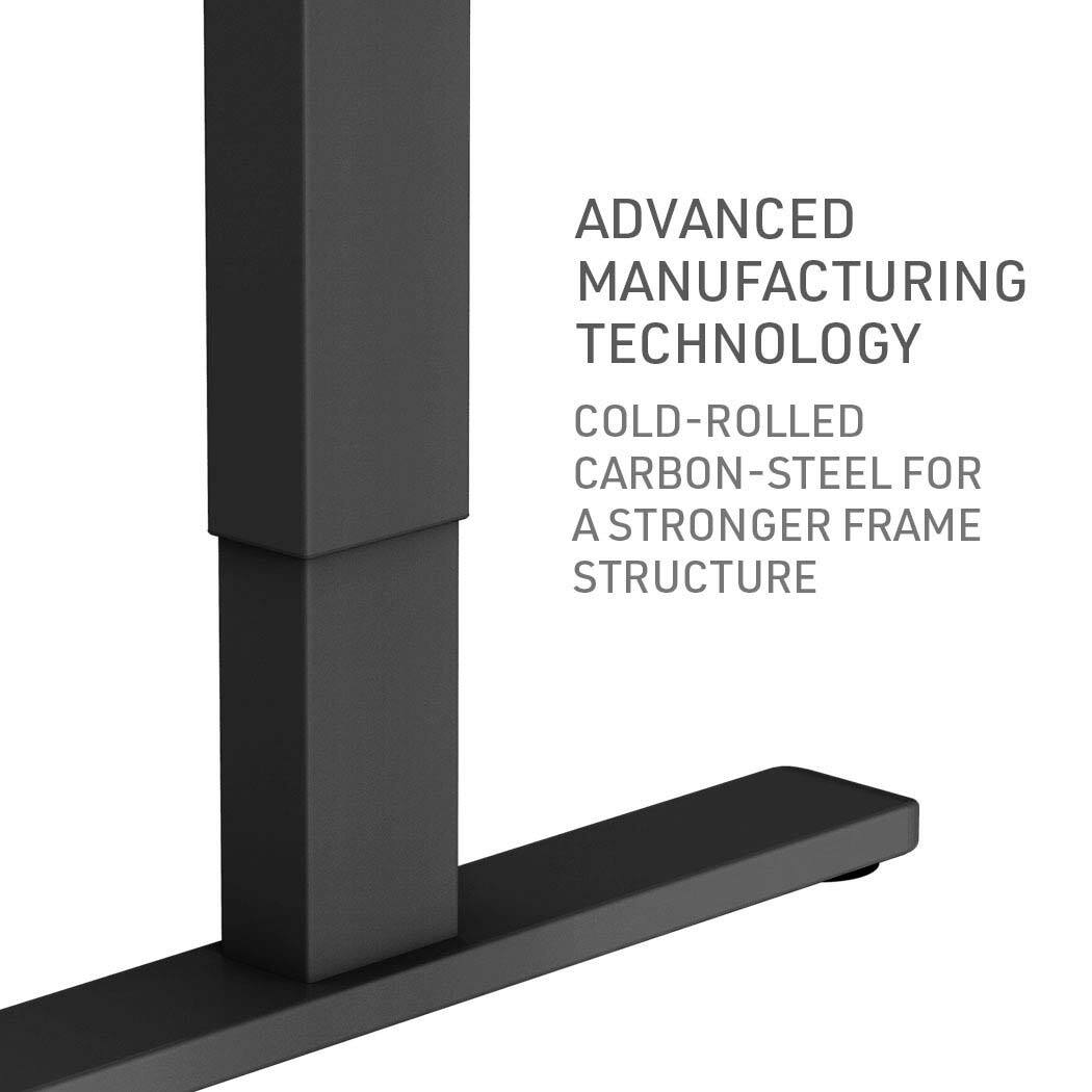 Electric Sit-Stand Desk, 1.4x0.6m, Height Adjustable 0.72-1.18m, 70kg Capacity