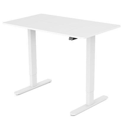 Electric Adjustable Standing Desk, 1.2x0.6m, 72-118cm Height, 70kg Capacity, White