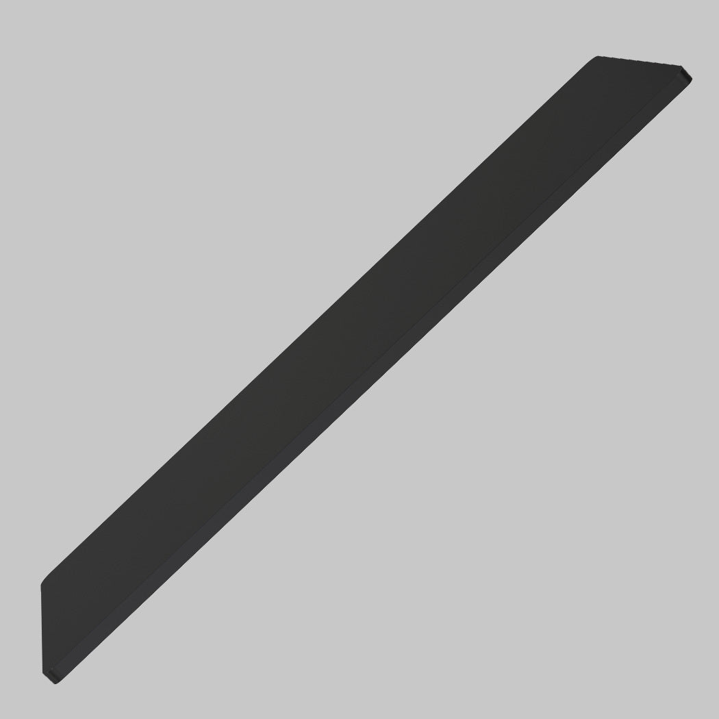 140x0.6m Black Desktop for Adjustable Electric Standing Desk, Anti-Scratch Finish