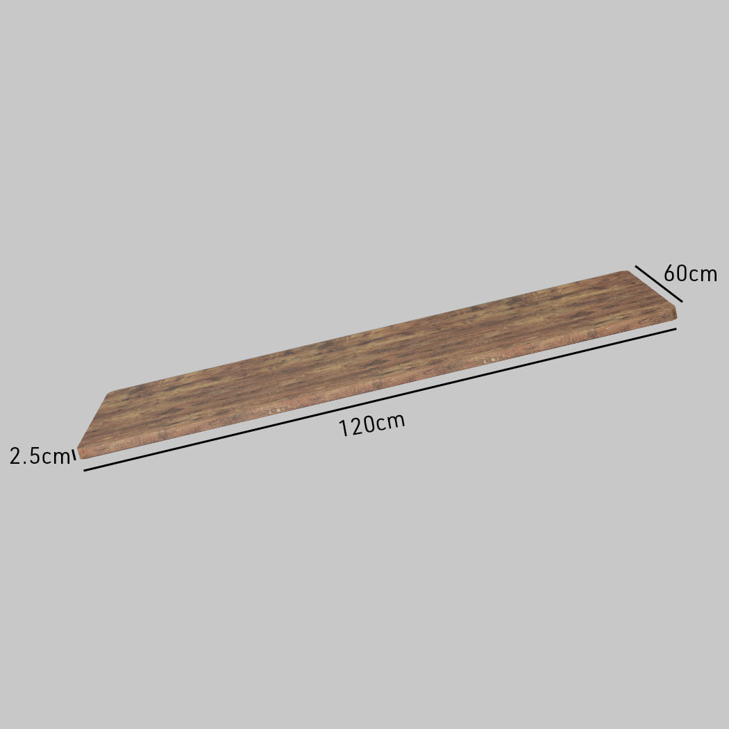 120 x 0.6m Oak Style Desktop for Adjustable Electric Standing Desk