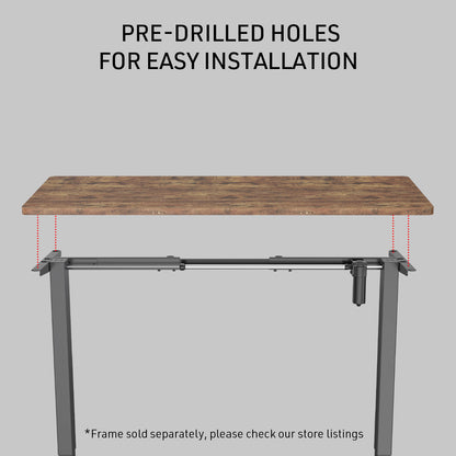 120 x 0.6m Oak Style Desktop for Adjustable Electric Standing Desk