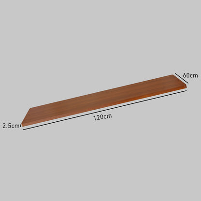 120 x 0.6m Walnut Desktop for Adjustable Electric Standing Desk
