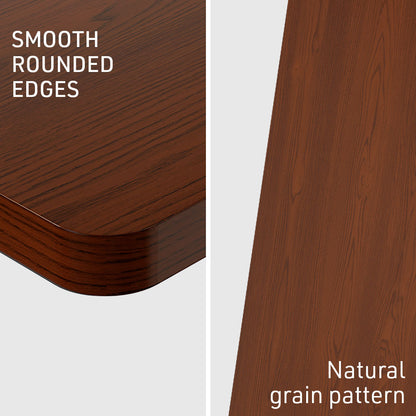 120 x 0.6m Walnut Desktop for Adjustable Electric Standing Desk