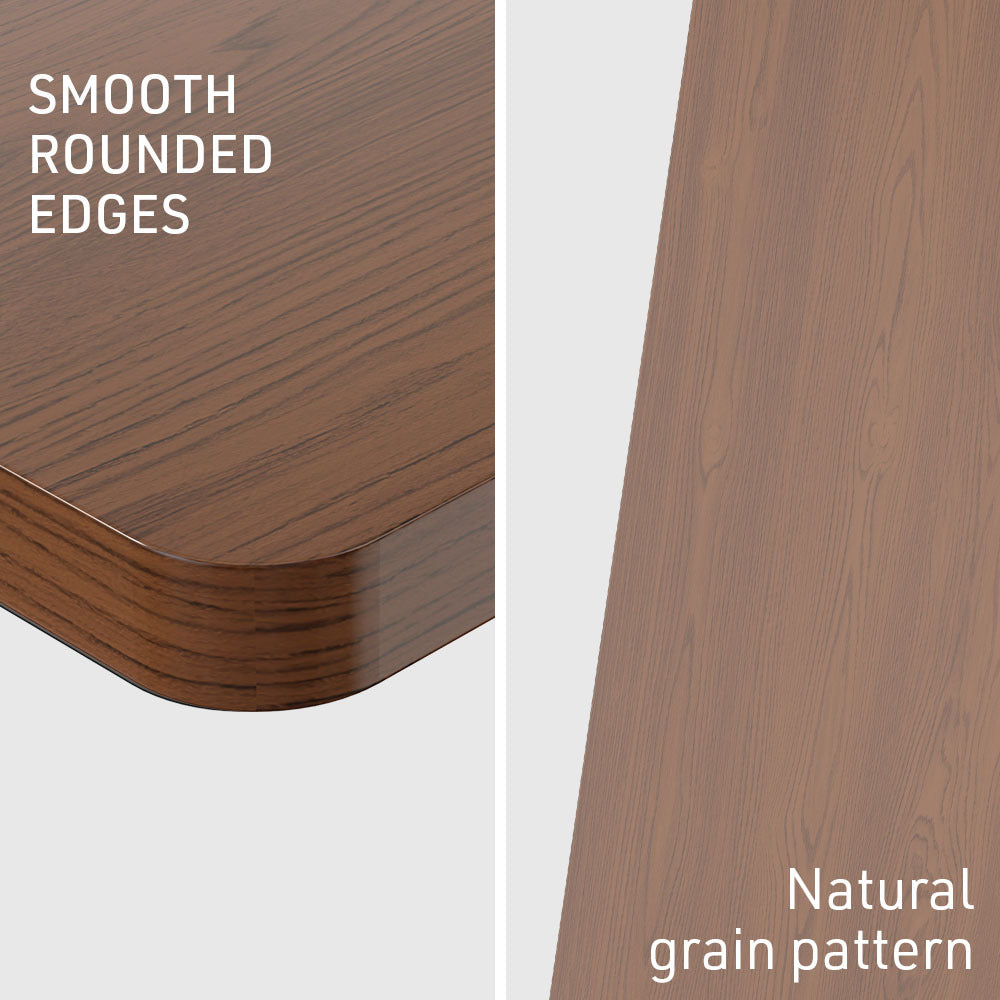 140 x 0.6m Walnut Style Desktop for Electric Standing Desk - Anti-Scratch Finish