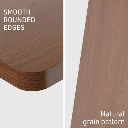 140 x 0.6m Walnut Style Desktop for Electric Standing Desk - Anti-Scratch Finish