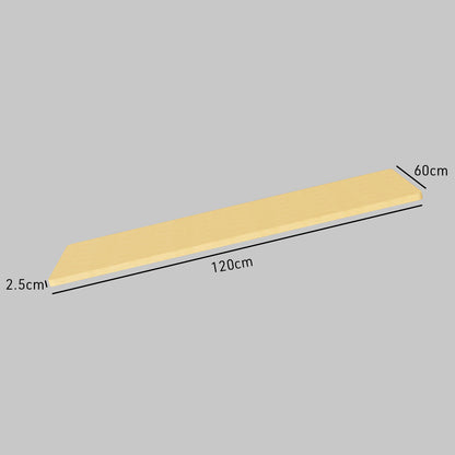 120 x 0.6m Desktop for Electric Standing Desk, White Oak Style