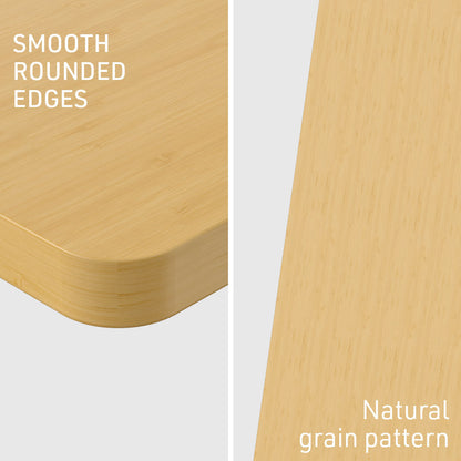 120 x 0.6m Desktop for Electric Standing Desk, White Oak Style