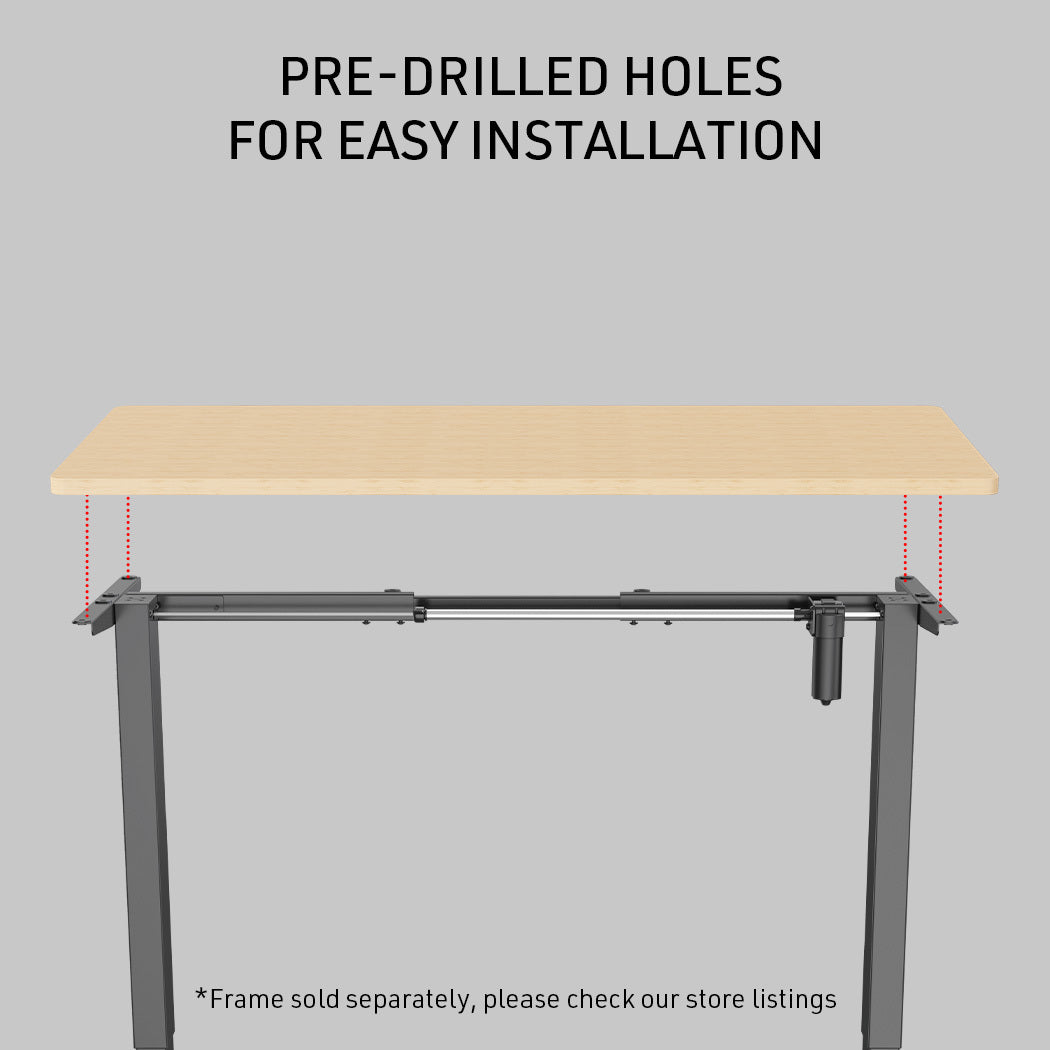 140x0.6m White Oak Style Desktop for Adjustable Electric Standing Desk