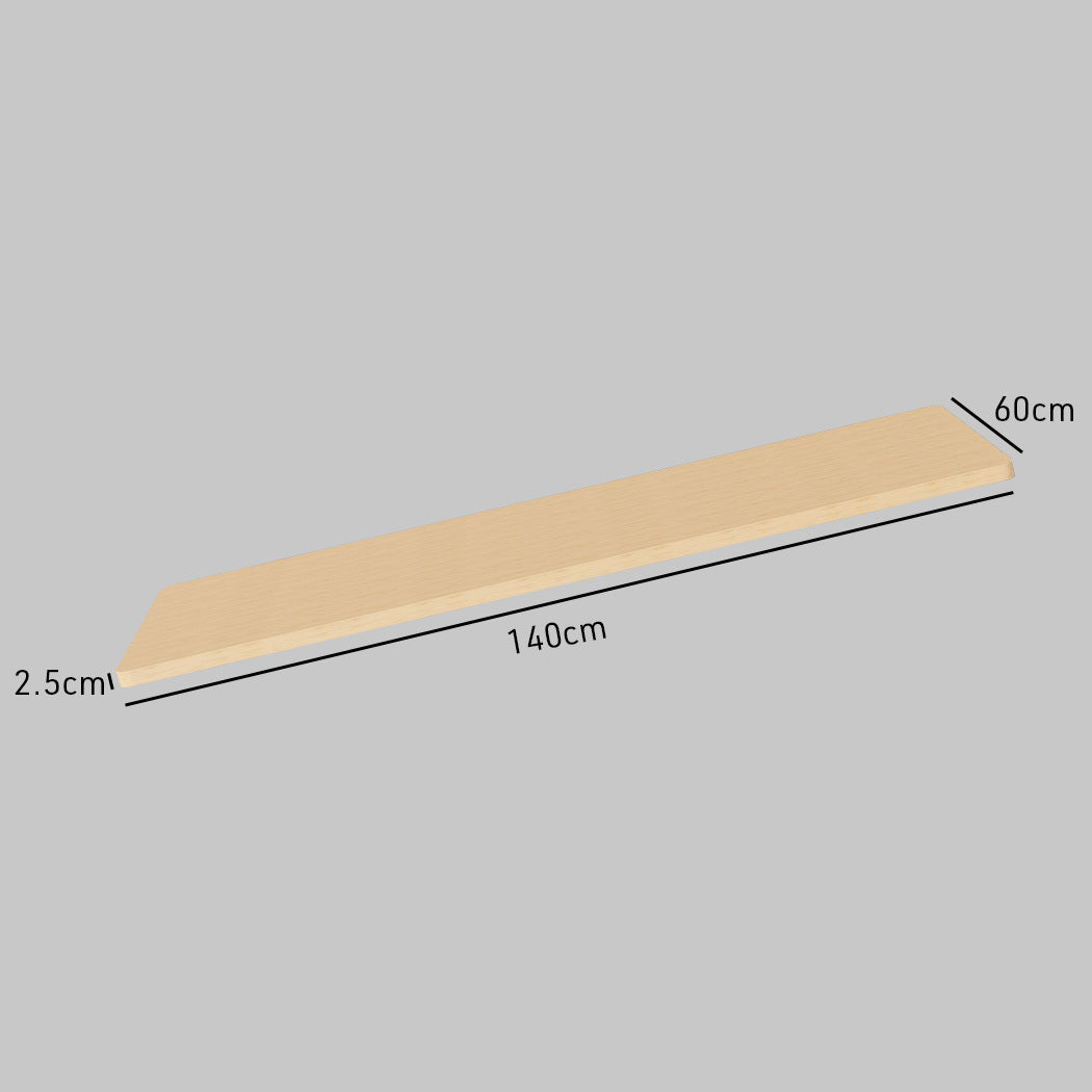 140x0.6m White Oak Style Desktop for Adjustable Electric Standing Desk