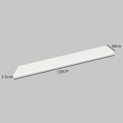 120 x 0.6m White Desktop for Adjustable Electric Standing Desk