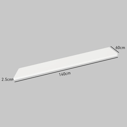 140x0.6m White Desktop for Adjustable Electric Standing Desk
