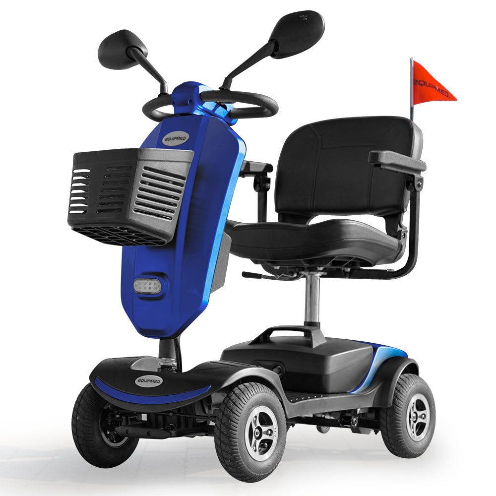 Mid-Sized Electric Mobility Scooter for Seniors - 8km/h, 15-25km Range, Blue