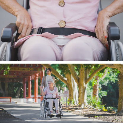 Folding Wheelchair with Brakes, 0.6m Armrests, and 0.15m Front Tyres