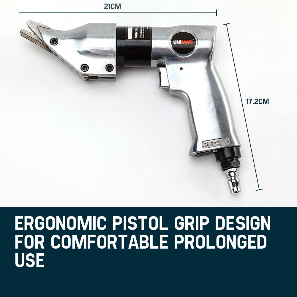 Pneumatic Metal Shears - Air Tin Snips for Steel & Aluminium Sheets, 1.3 kg