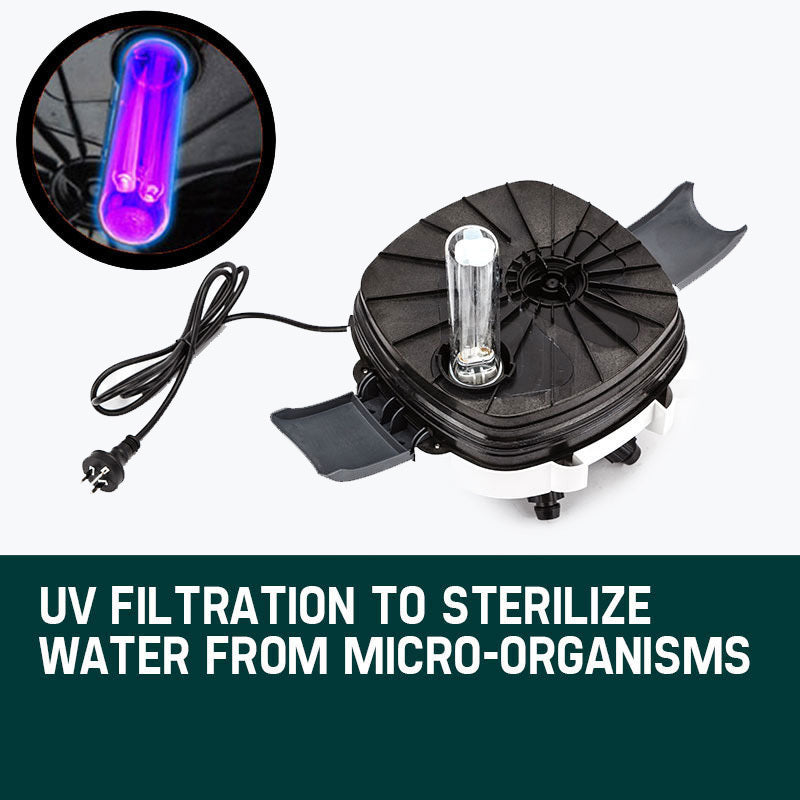 External Aquarium Canister Filter & Pump with UV Light - 1850 L/h (1.85 m³/h)
