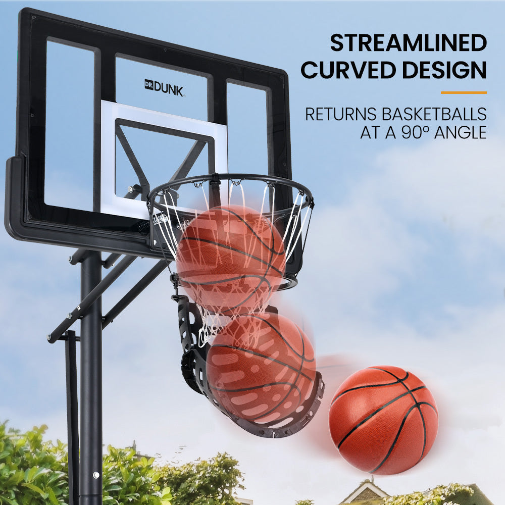 360° Basketball Return System with Universal Attachment for All Skill Levels