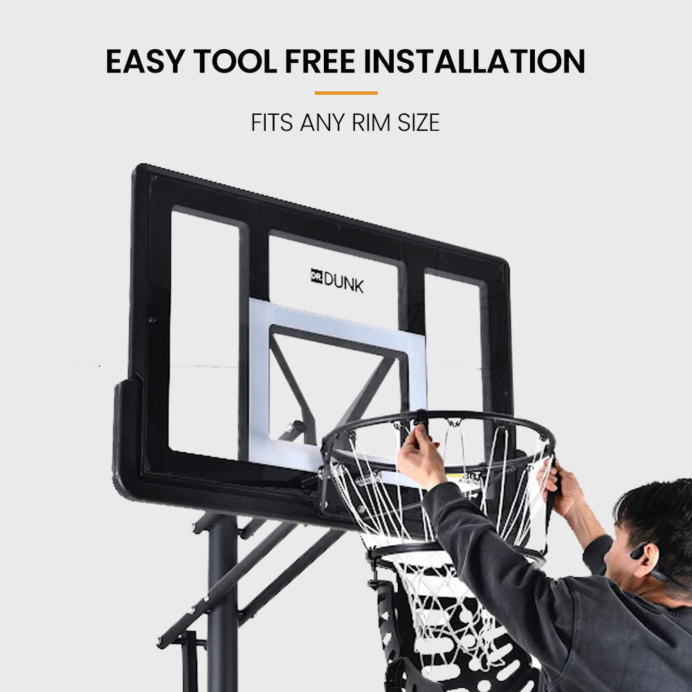 360° Basketball Return System with Universal Attachment for All Skill Levels