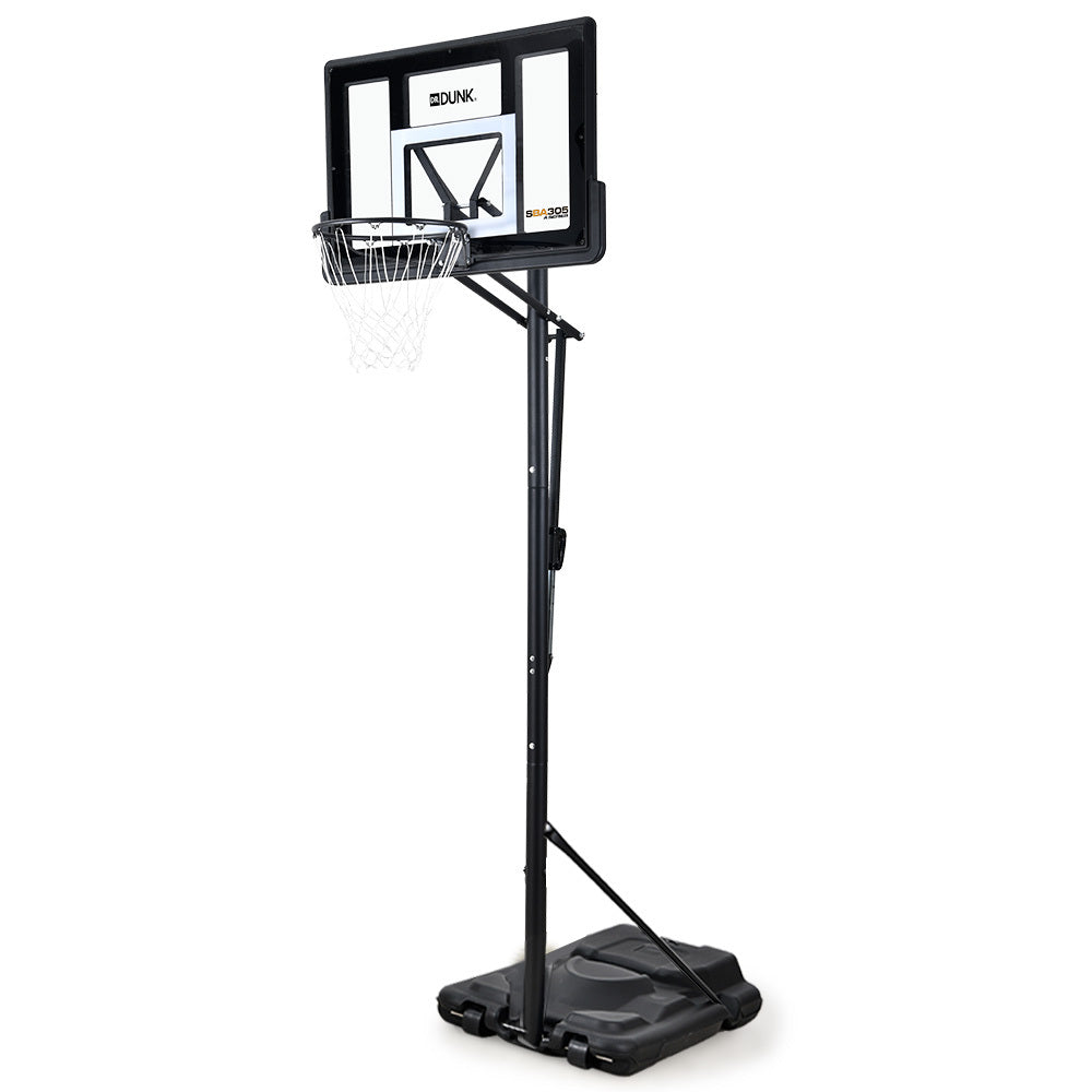 Adjustable Portable Basketball Hoop Stand, 2.45m-3.05m, Weatherproof Design