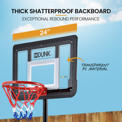 Portable Kids Basketball Hoop Stand with Adjustable Height 1.15m to 1.60m