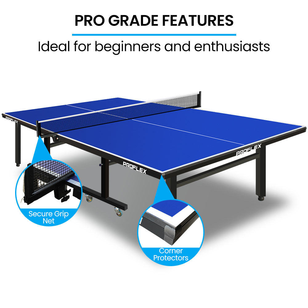Premium Table Tennis Table with Adjustable Height and Foldaway Design