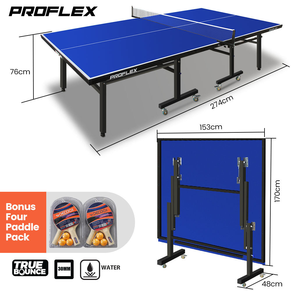 Premium Table Tennis Table with Adjustable Height and Foldaway Design