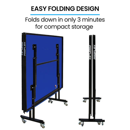 Premium Table Tennis Table with Adjustable Height and Foldaway Design