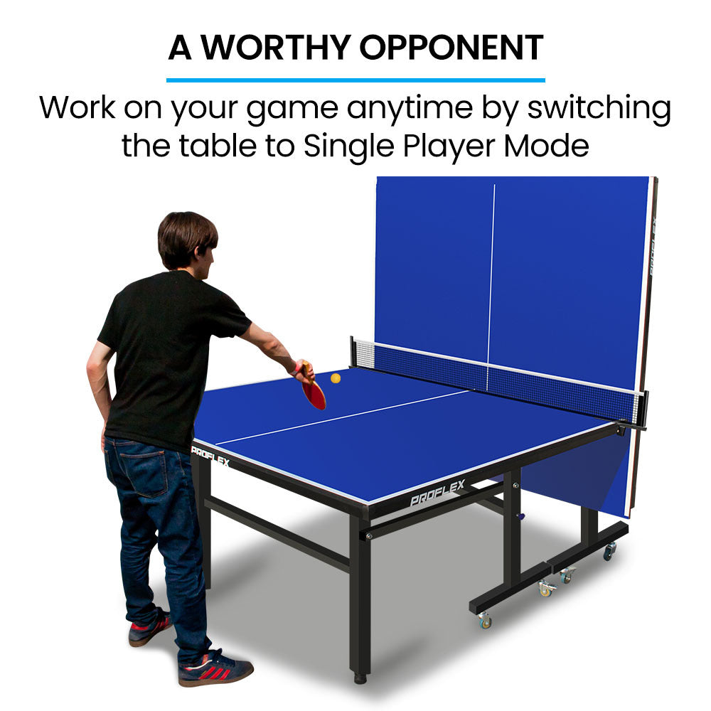 Premium Table Tennis Table with Adjustable Height and Foldaway Design