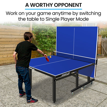 Premium Outdoor Table Tennis Table with 4 Player Set and TrueBounce Surface