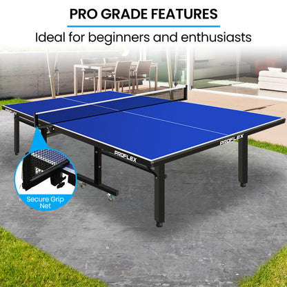 Premium Outdoor Table Tennis Table with 4 Player Set and TrueBounce Surface