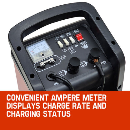 750A Battery Charger & Jump Starter, 12V/24V for ATV, Boat, Truck, Tractor