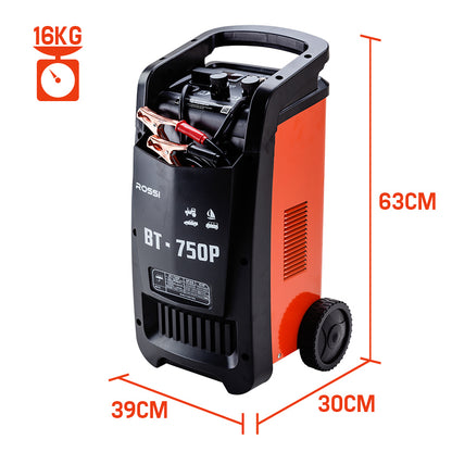 750A Battery Charger & Jump Starter, 12V/24V for ATV, Boat, Truck, Tractor