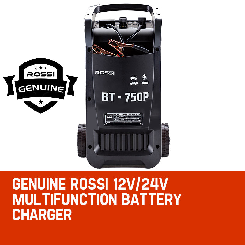 750A Battery Charger & Jump Starter, 12V/24V for ATV, Boat, Truck, Tractor