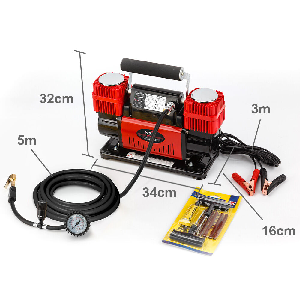 Compact 12V Air Compressor with 300L/min Flow and 150PSI for Off-Road Vehicles